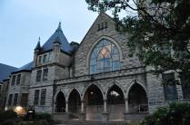 A bela igreja metodista de Asheville, na Carolina do Norte, Estados Unidos